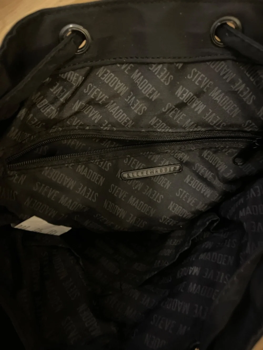 Steve Madden Black Nylon Mini Backpack Sling Bag 10x11